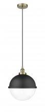  616-1PH-AB-HFS-122-BK - Edison - 1 Light - 13 inch - Antique Brass - Mini Pendant