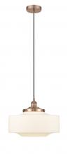  616-1PH-AC-G691-16 - Bridgeton - 1 Light - 16 inch - Antique Copper - Mini Pendant