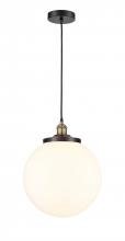  616-1PH-BAB-G201-14 - Beacon - 1 Light - 14 inch - Black Antique Brass - Mini Pendant