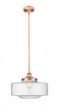  616-1S-AC-G694-16 - Bridgeton - 1 Light - 12 inch - Antique Copper - Stem Hung - Mini Pendant