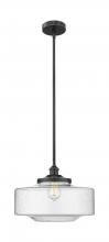  616-1S-BK-G694-16 - Bridgeton - 1 Light - 12 inch - Matte Black - Stem Hung - Mini Pendant