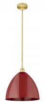  616-1S-SG-MBD-16-RD - Plymouth - 1 Light - 16 inch - Satin Gold - Cord hung - Mini Pendant