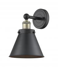  616-1W-BAB-M13-BK - Edison - 1 Light - 8 inch - Black Antique Brass - Sconce