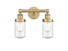  616-2W-BB-G314 - Dover - 2 Light - 14 inch - Brushed Brass - Bath Vanity Light