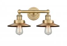  616-2W-BB-M4-BB - Edison - 2 Light - 17 inch - Brushed Brass - Bath Vanity Light