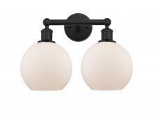  616-2W-BK-G121-8 - Athens - 2 Light - 17 inch - Matte Black - Bath Vanity Light