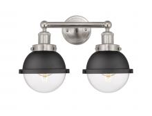  616-2W-SN-HFS-62-BK - Edison - 2 Light - 16 inch - Satin Nickel - Bath Vanity Light