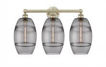  616-3W-AB-G557-8SM - Vaz - 3 Light - 26 inch - Antique Brass - Bath Vanity Light