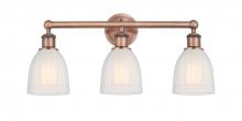  616-3W-AC-G441 - Brookfield - 3 Light - 24 inch - Antique Copper - Bath Vanity Light