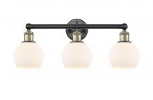  616-3W-BAB-G121-6 - Athens - 3 Light - 24 inch - Black Antique Brass - Bath Vanity Light