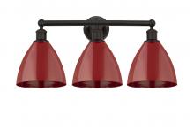  616-3W-OB-MBD-75-RD - Plymouth - 3 Light - 26 inch - Oil Rubbed Bronze - Bath Vanity Light