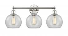  616-3W-PN-G122-8 - Athens - 3 Light - 26 inch - Polished Nickel - Bath Vanity Light