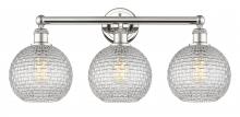 Innovations Lighting 616-3W-PN-G122C-8CL - Athens - 3 Light - 26 inch - Polished Nickel - Bath Vanity Light