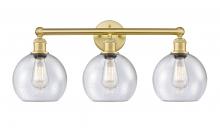  616-3W-SG-G124-8 - Athens - 3 Light - 26 inch - Satin Gold - Bath Vanity Light