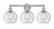  616-3W-SN-G124-8 - Athens - 3 Light - 26 inch - Satin Nickel - Bath Vanity Light