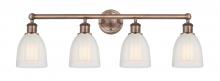  616-4W-AC-G441 - Brookfield - 4 Light - 33 inch - Antique Copper - Bath Vanity Light