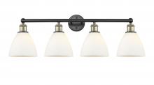  616-4W-BAB-GBD-751 - Bristol - 4 Light - 35 inch - Black Antique Brass - Bath Vanity Light