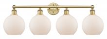  616-4W-BB-G121-8 - Athens - 4 Light - 35 inch - Brushed Brass - Bath Vanity Light