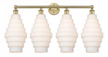  616-4W-BB-G671-8 - Cascade - 4 Light - 35 inch - Brushed Brass - Bath Vanity Light