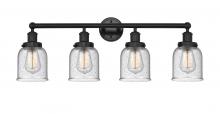  616-4W-BK-G54 - Bell - 4 Light - 32 inch - Matte Black - Bath Vanity Light