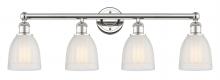  616-4W-PN-G441 - Brookfield - 4 Light - 33 inch - Polished Nickel - Bath Vanity Light