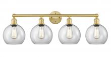  616-4W-SG-G122-8 - Athens - 4 Light - 35 inch - Satin Gold - Bath Vanity Light