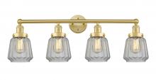  616-4W-SG-G142 - Chatham - 4 Light - 34 inch - Satin Gold - Bath Vanity Light