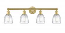  616-4W-SG-G442 - Brookfield - 4 Light - 33 inch - Satin Gold - Bath Vanity Light