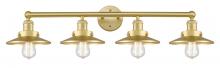  616-4W-SG-M4-SG - Edison - 4 Light - 35 inch - Satin Gold - Bath Vanity Light