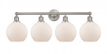  616-4W-SN-G121-8 - Athens - 4 Light - 35 inch - Satin Nickel - Bath Vanity Light