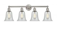  616-4W-SN-G2812 - Hanover - 4 Light - 33 inch - Brushed Satin Nickel - Bath Vanity Light