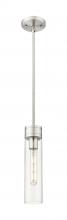  617-1S-SN-G617-11CL - Boreas - 1 Light - 3 inch - Satin Nickel - Stem Hung - Mini Pendant