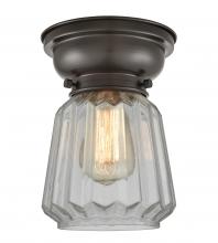  623-1F-OB-G142 - Chatham - 1 Light - 7 inch - Oil Rubbed Bronze - Flush Mount