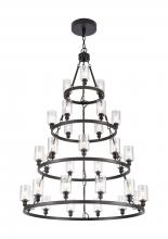 Innovations Lighting 820345-BK-G804 - Clymer - 30 Light - 50 inch - Matte Black - Chain Hung - Chandelier