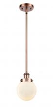  916-1S-AC-G201-6 - Beacon - 1 Light - 6 inch - Antique Copper - Mini Pendant