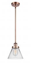  916-1S-AC-G42 - Cone - 1 Light - 8 inch - Antique Copper - Mini Pendant