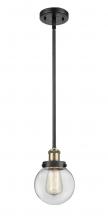  916-1S-BAB-G202-6 - Beacon - 1 Light - 6 inch - Black Antique Brass - Mini Pendant