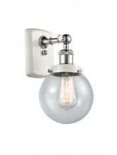  916-1W-WPC-G204-6 - Beacon - 1 Light - 6 inch - White Polished Chrome - Sconce