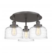  916-3C-OB-G713 - Bell - 3 Light - 20 inch - Oil Rubbed Bronze - Flush Mount