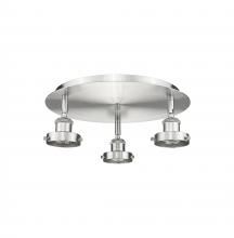  916-3C-SN - Ballston Urban - 3 Light - 15 inch - Satin Nickel - Flush Mount