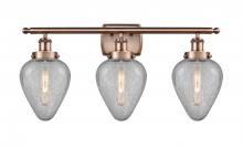  916-3W-AC-G165 - Geneseo - 3 Light - 26 inch - Antique Copper - Bath Vanity Light