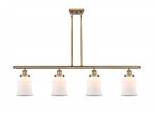  916-4I-BB-G181 - Canton - 4 Light - 48 inch - Brushed Brass - Stem Hung - Island Light