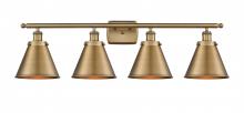  916-4W-BB-M13-BB - Appalachian - 4 Light - 36 inch - Brushed Brass - Bath Vanity Light