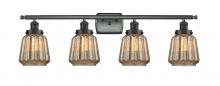  916-4W-BK-G146 - Chatham - 4 Light - 36 inch - Matte Black - Bath Vanity Light