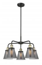  916-5CR-BAB-G63 - Cone - 5 Light - 25 inch - Black Antique Brass - Chandelier