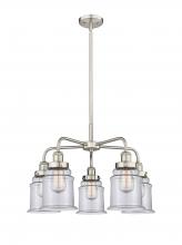  916-5CR-SN-G182 - Canton - 5 Light - 25 inch - Satin Nickel - Chandelier