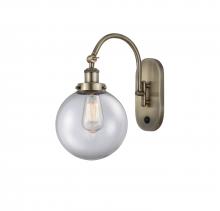  918-1W-AB-G202-8-LED - Beacon - 1 Light - 8 inch - Antique Brass - Sconce