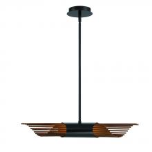  44478-018 - Umura 2 Light Chandelier in Black and Aged Gold