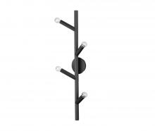  HF8884-BLK - The Oaks Collection Black 4 Light Wall Sconce
