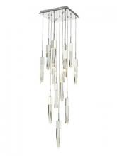  HF1905-13-AP-CH-C - The Original Aspen Collection Chrome 13 Light Pendant Fixture With Clear Crystal